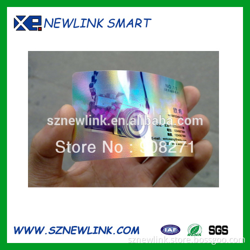 full page hologram pvc card printing